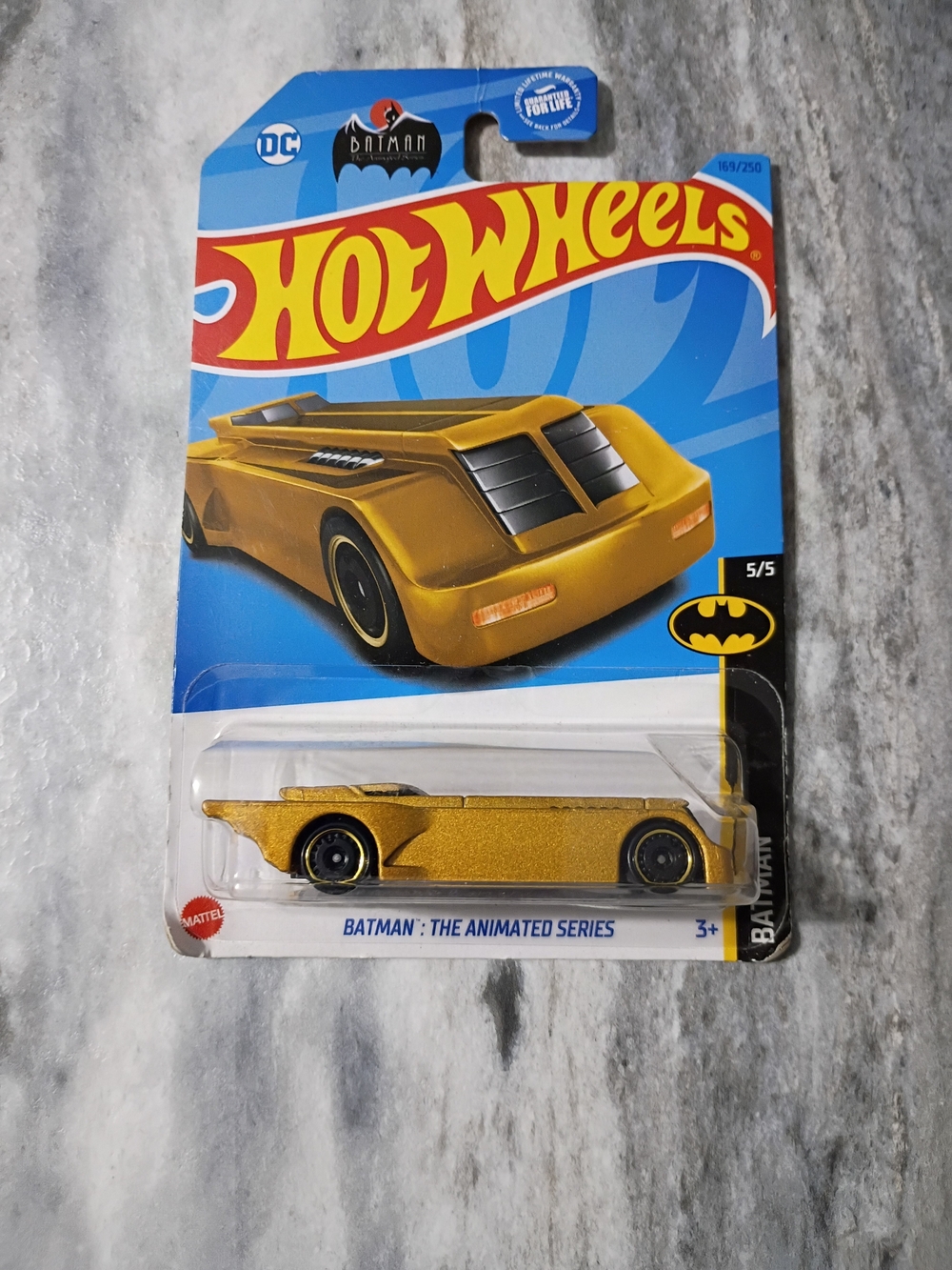 Mattel Hot Wheels Gold Batmobile Die-Cast Car